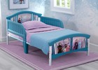 Disney Frozen Ii Plastic Toddler Bed By Delta Children W  Safety Rails