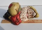 Vtg 1970s  Ceramic Sleeping Garden Dwarf   Gnome  9  Long  Hand Painted -nice 