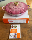 Le Creuset Signature Cast Iron Petal Shallow Casserole 2 25 Qt Berry Pink 26 New