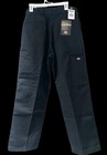 Dickies Loose Fit Double Knee Straight Leg Twill Work Pants 36x32 In Black