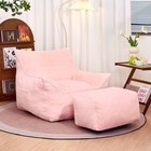 Soft Tufted Foam Bean Bag Chair Faux Fur Fabric For Adults And Kids Sofa Bedroom