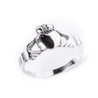 Claddagh Ring Sterling Silver Heart Celtic Irish Promise Band - 81stgeneration