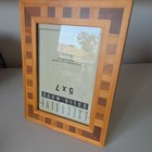 Executive Solid Wood Picture Frame Blonde Light Wood With Dark Wood Accent 5 X 7
