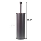 Bronze Toilet Brush Holder With Lid Perfect Bathroom Bowl Cleaning Set Gift