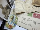 Authentic Vintage Ephemera Lot  Curated Mix Antique Photos  Postcards  Letters