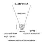 Kunsir 925 Sterling Silver Moon Crescent Pendant Necklace For Women Bead Chain