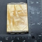 Vintage Girey Art Deco Powder Compact Mirror Case Faux Mother-of-pearl Read