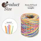 87 Yard Raffia Paper Craft Ribbon  Raffia Twine String  Multicolor 10