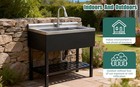 40   Balck Commercial Watersink Utility Sink Huge Dog Washing Station