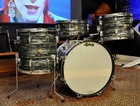 Ludwig Downbeat Black Oyster Pearl Drum Set 12 14 jazz Fest 20 1963-1964