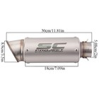 Slip On Full Exhaust Header Link Pipe Muffler Titanium For 2017-24 Kawasaki Z900
