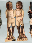 1895 Mclaughlins Coffee Xxxx Paper Dolls And Outfits Lot Trade Cards Young Boy