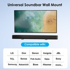 Universal Soundbar Wall Mount Bracket Speaker Shelf Mounting Above Below Tv
