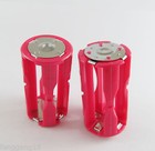 Red Parallel Adapter Battery Holder Dc 1 5v Case Box Convert 4x Aaa To 1 C Size