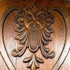 Antique Carved Oak Grotesque Mask Architectural Panel Renaissance Revival