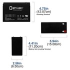 12v 10ah Rechargeable Sla Agm Battery  F2 Terminal  Sealed Lead Acid Power Suppl
