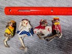 Vintage Real Fur Toy Mice For Dollhouse Handmade In Germany In The 1970 s-1980 s