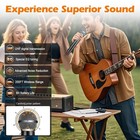 Wireless Microphone System  Dual Uhf Handheld Microphones  200ft Long Range     