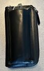 Ili Genuine Leather Double Eyeglass Case With Reader Pouch In Black Rfid