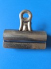One Vintage Boston Clip no  3 Hunt Mfg Silver Metal Clip camden N j  Usa