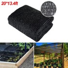 Shade Cloth   70  Garden Sun Shade Cloth Mesh Tarp   20 X 13 Ft Black Sun Shade Net