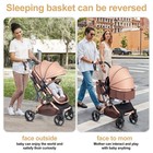 Stroller Baby 2 In 1 Newborn Pushchair Adjustable Canopy Ha321 Foldable Folding