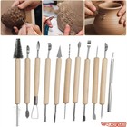 Pottery Clay Sculpting Tool Set Wooden Handle Ceramic Carving Shaping Tool