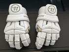 Warrior Burn Lacrosse Gloves Bone System Size Large White Adult Truvent