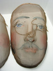 Antique Oddfellows Ceremonial Painted Masks