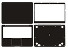 Laptop Protector Carbon Fiber Sticker Leather Skin Cover For Asus E406s 14-inch