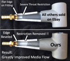 Absolute Best High Flo Custom Modified Suction Abrasive Metering Valve Pls Read