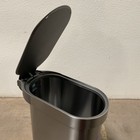 Simplehuman 45l   12gal Slim Step Trash Can Cw2044 Brushed Stainless Steel