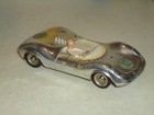 1 32 Gakken Lotus Vintage Japanese Chrome  Slot Car Runs Missing Windshield