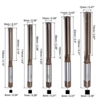 10pcs Metric Hand Reamers Set 3mm-12mm H7 Alloy Steel Reamer Bit Straight Flutes