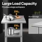 24   X 18   Stainless Steel Work Table W  Backsplash Food Prep Commercial Table 