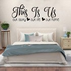 This Is Us Hearts Love Home Vinyl Wall Decal Quote Sticker Decor Words 16  X 45 