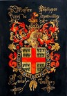 Hand Painted Old Look Miniature Leaf Coats Of Arms Of Europe And Golden Fleece
