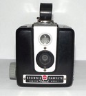 Vintage 1950s Kodak Brownie Hawkeye Flash Model Camera - Mcm Bakelite Display