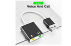 External Sound Card Usb Audio Adapter Pc Laptop Microphone Speaker Jack Soundbar