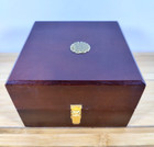 Chelsea Newport Ship s Executive 5  Brass   Wood Boardroom Desk Clock Boston Usa