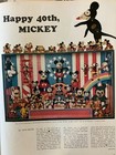 1968 Life Magazine Disney 40 Years Collectible Mickey Mouse Donald Duck Ad Print