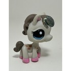 Authentic Littlest Pet Shop Lps Horse  2302 Gray Beige Sparkle Blue Eyes Rare