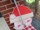 Vintage Pringles Potato Chips Advertising Sign Store Display Christmas Hat