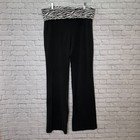 Y2k Victoria s Secret Pink Vintage Foldover Yoga Pants Flare Green Zebra L