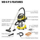 K  rcher Wd 6 Ps  Wet Dry Shop Vacuum  Blower  Power Tool Adapter  8 Gallon  New