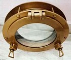 Antique Brass 12  Window Porthole Canal Boat Ship Window Porthole Home D  cor New
