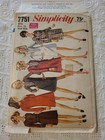 Cute 60s Dress Vintage Simplicity Sewing Pattern 7751 Size 10 B32 5 Factory Fol