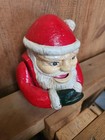 Cast Iron Santa Claus Mechanical Bank   Mark Christmas Bank