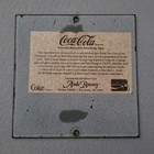 Coca-cola Porcelain Enameled Advertising Sign Vintage Coke Collectible Wall Deco