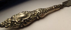 Antique Victorian 1800 s Sterling Silver Repousse Fingernail Nail File Manicure